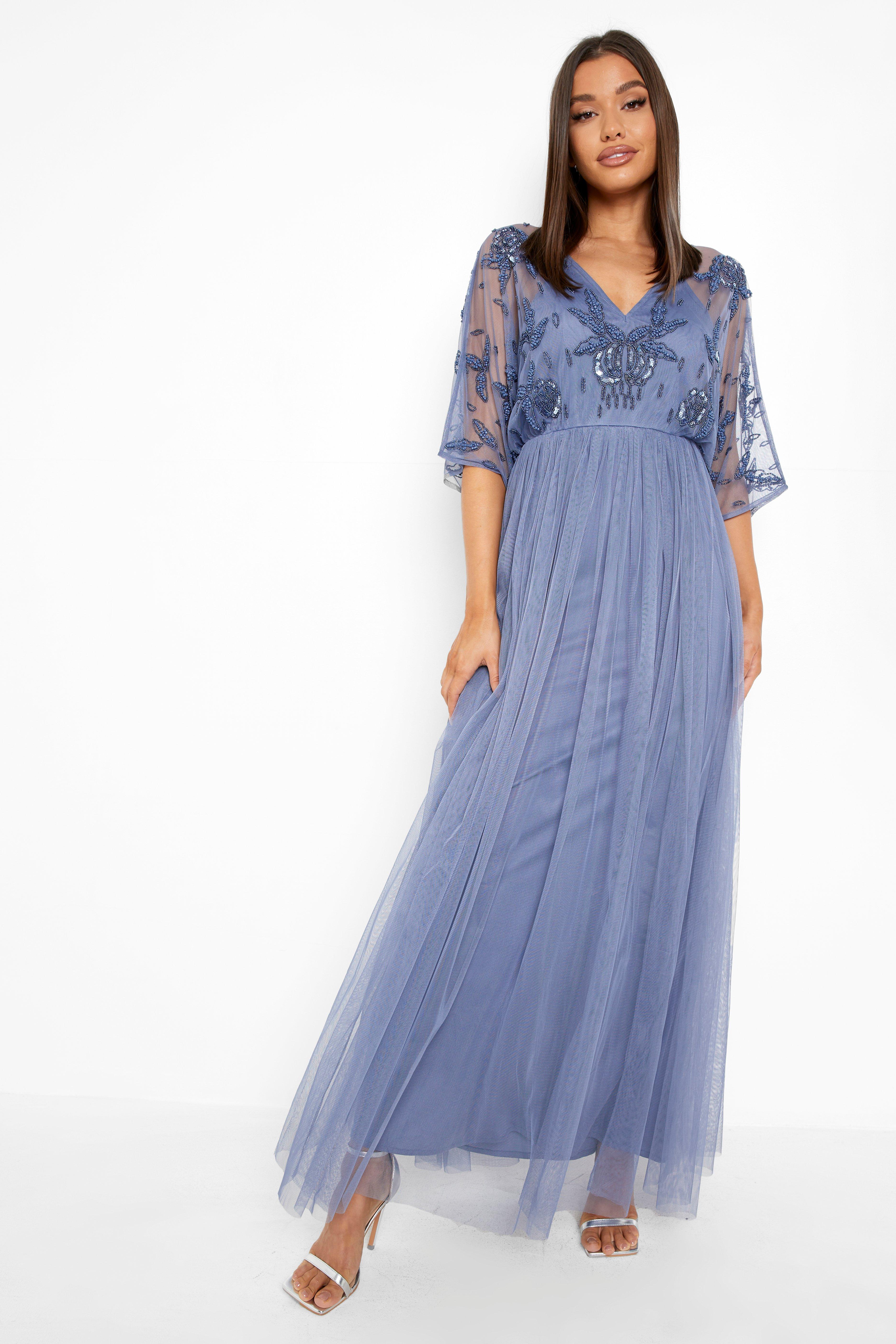 Boohoo embellished maxi dress hotsell